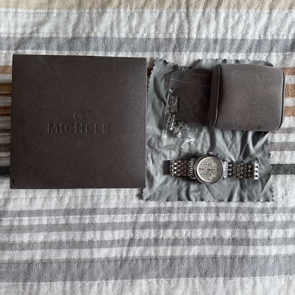 Michele CSX 36 Stainless Steel Watch - Picture 3 of 10